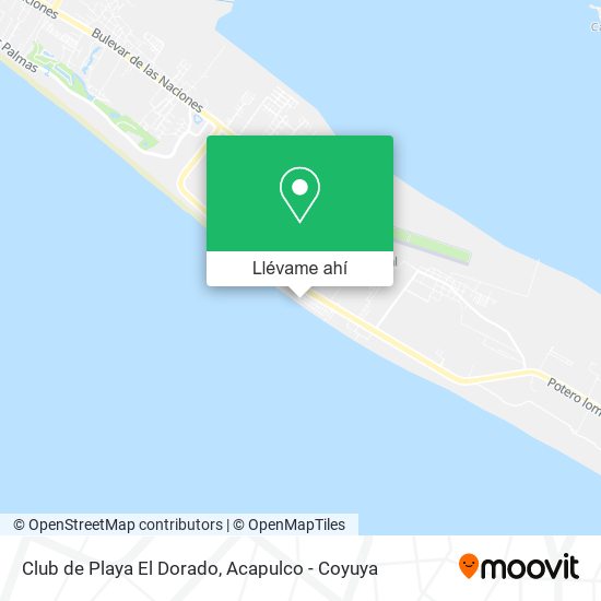 Mapa de Club de Playa El Dorado