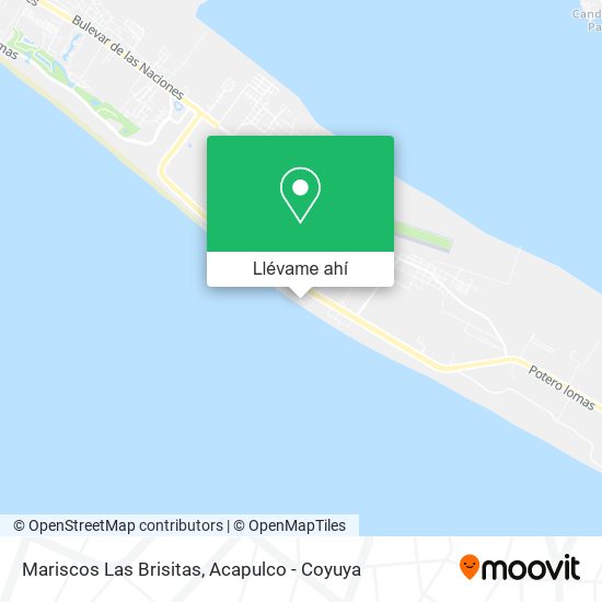 Mapa de Mariscos Las Brisitas