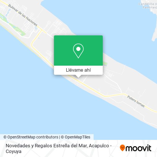 Mapa de Novedades y Regalos Estrella del Mar