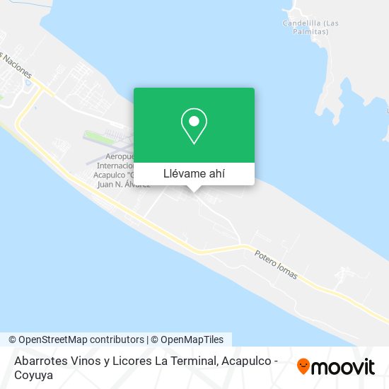 Mapa de Abarrotes Vinos y Licores La Terminal