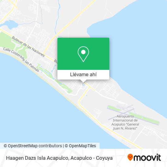 Mapa de Haagen Dazs Isla Acapulco