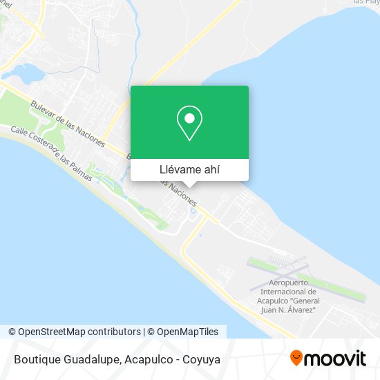 Mapa de Boutique Guadalupe