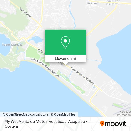 Mapa de Fly Wet Venta de Motos Acuaticas