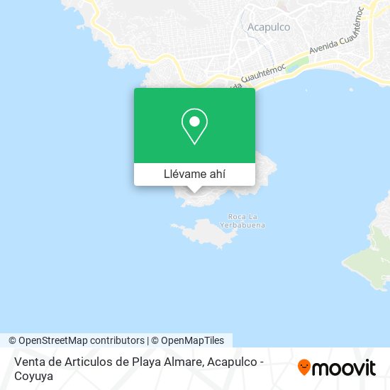 Mapa de Venta de Articulos de Playa Almare