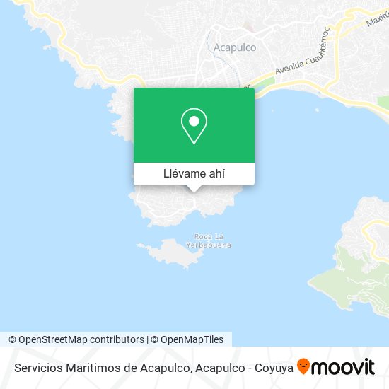 Mapa de Servicios Maritimos de Acapulco