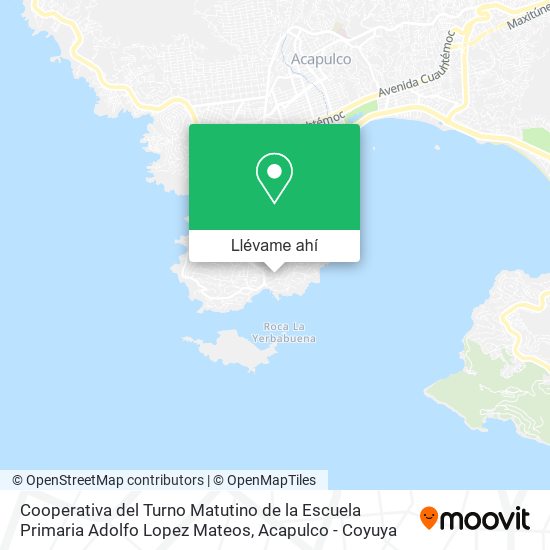Mapa de Cooperativa del Turno Matutino de la Escuela Primaria Adolfo Lopez Mateos
