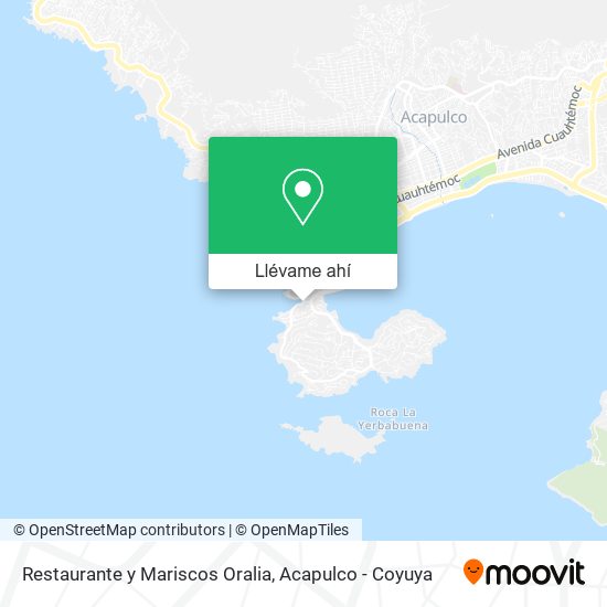 Mapa de Restaurante y Mariscos Oralia