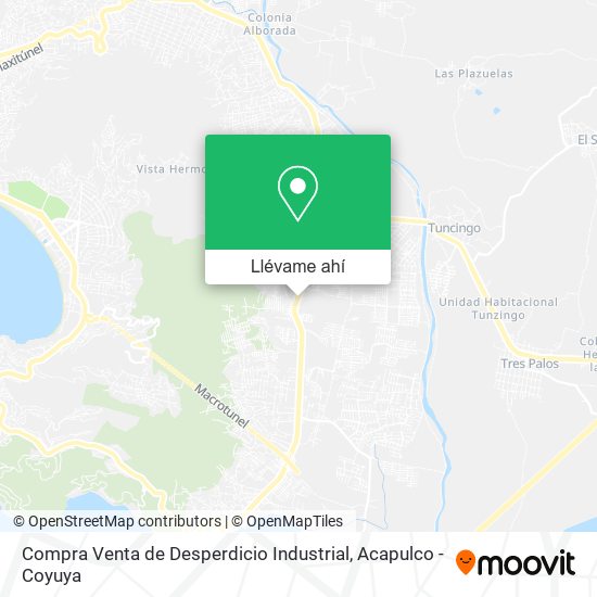 Mapa de Compra Venta de Desperdicio Industrial