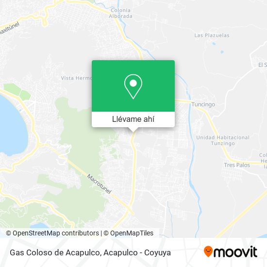 Mapa de Gas Coloso de Acapulco