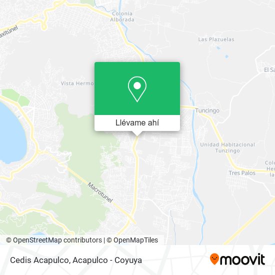 Mapa de Cedis Acapulco