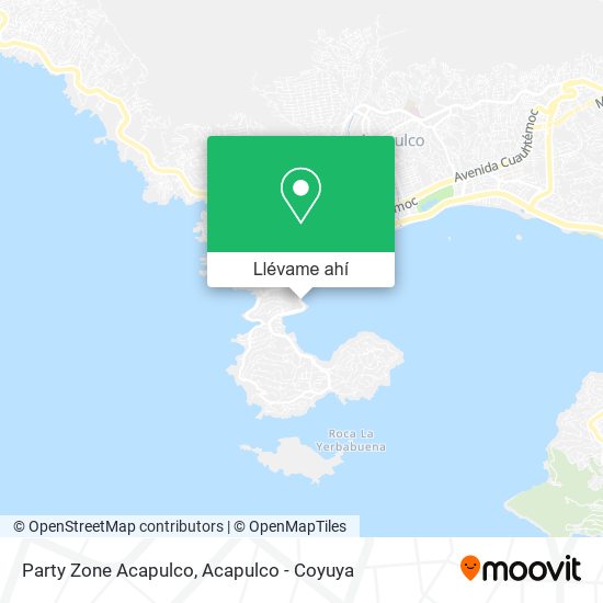 Mapa de Party Zone Acapulco