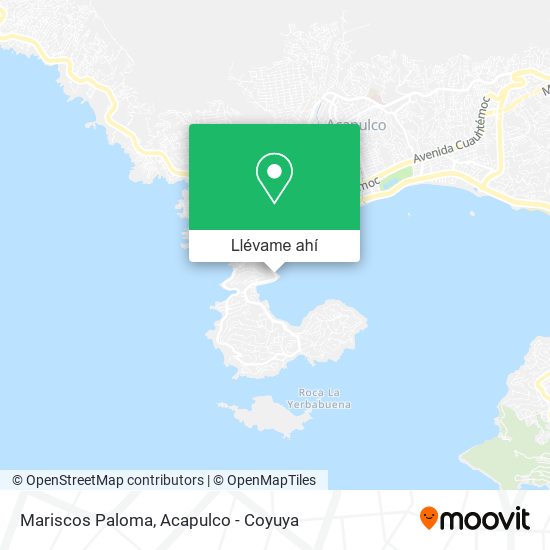 Mapa de Mariscos Paloma