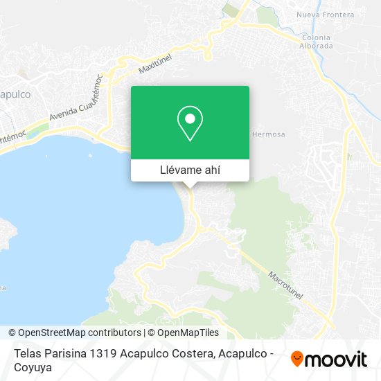 Mapa de Telas Parisina 1319 Acapulco Costera