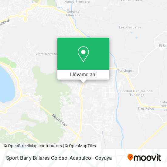 Mapa de Sport Bar y Billares Coloso