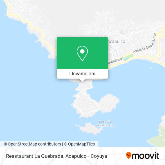 Mapa de Reastaurant La Quebrada
