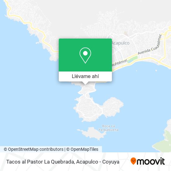Mapa de Tacos al Pastor La Quebrada