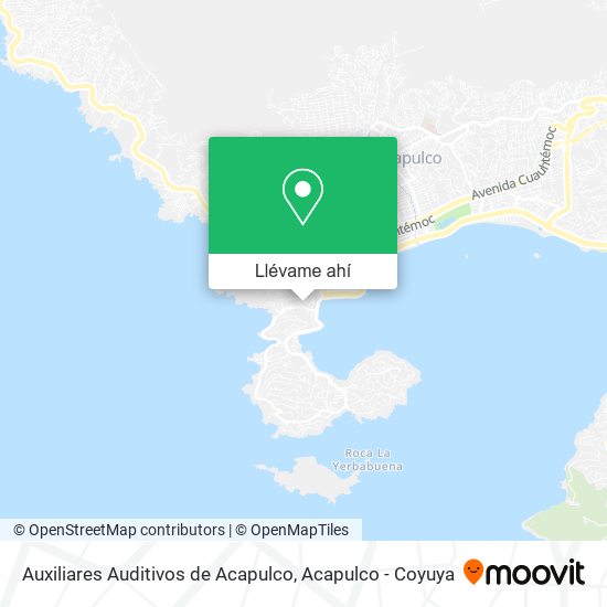 Mapa de Auxiliares Auditivos de Acapulco