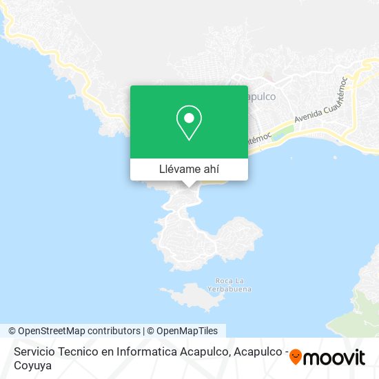 Mapa de Servicio Tecnico en Informatica Acapulco