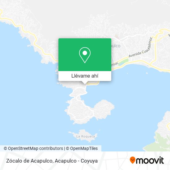 Mapa de Zócalo de Acapulco