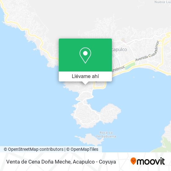 Mapa de Venta de Cena Doña Meche