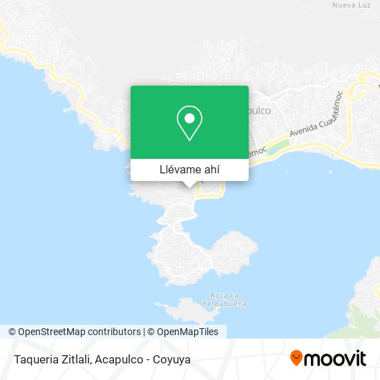 Mapa de Taqueria Zitlali
