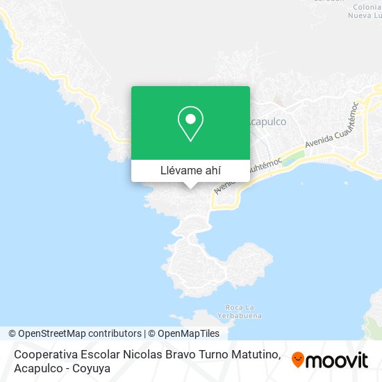 Mapa de Cooperativa Escolar Nicolas Bravo Turno Matutino