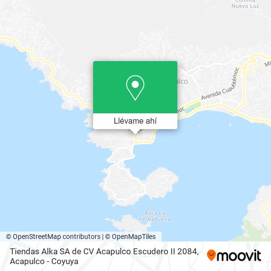 Mapa de Tiendas Alka SA de CV Acapulco Escudero II 2084