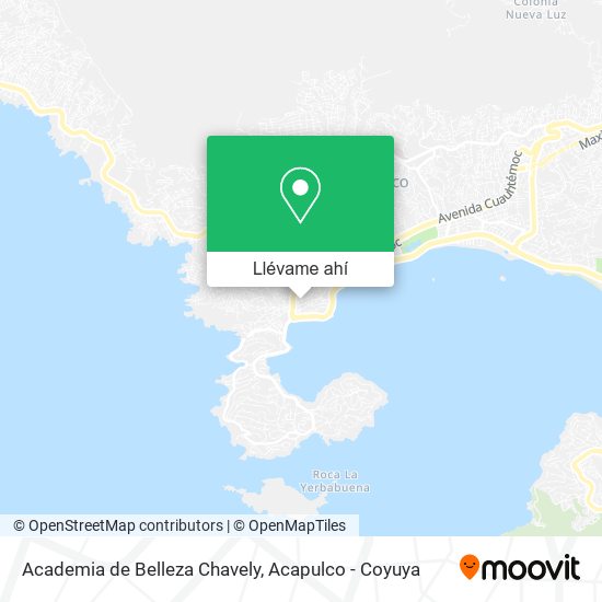 Mapa de Academia de Belleza Chavely