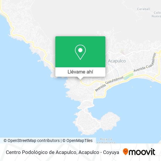 Mapa de Centro Podológico de Acapulco
