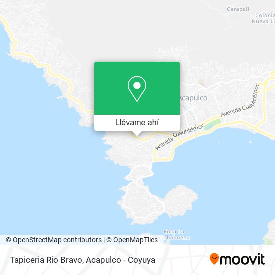 Mapa de Tapiceria Rio Bravo