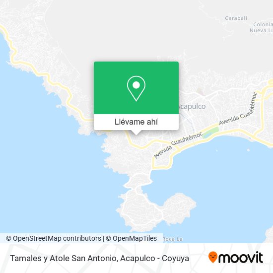 Mapa de Tamales y Atole San Antonio