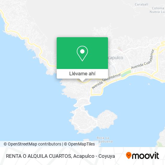 Mapa de RENTA O ALQUILA CUARTOS