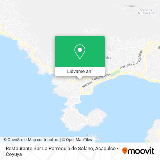 Mapa de Restaurante Bar La Parroquia de Solano