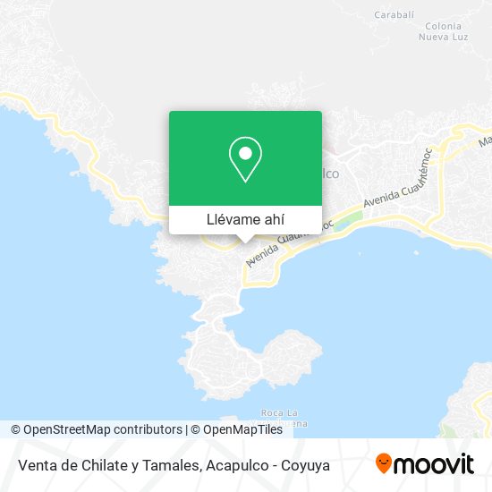 Mapa de Venta de Chilate y Tamales