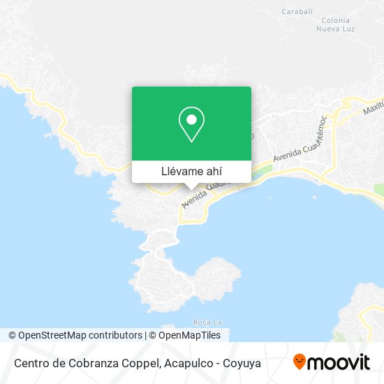 Mapa de Centro de Cobranza Coppel