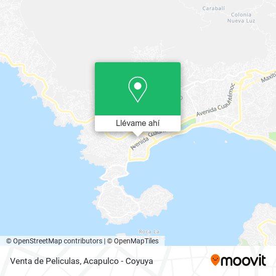 Mapa de Venta de Peliculas