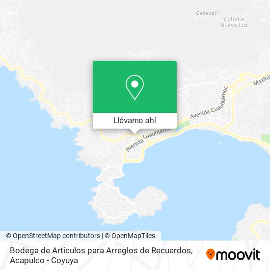 Mapa de Bodega de Articulos para Arreglos de Recuerdos