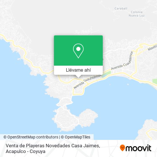 Mapa de Venta de Playeras Novedades Casa Jaimes