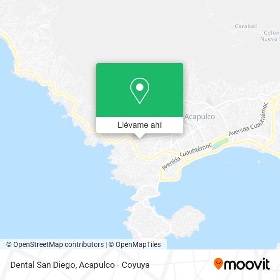 Mapa de Dental San Diego