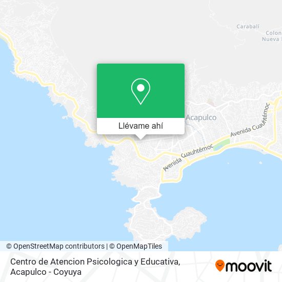Mapa de Centro de Atencion Psicologica y Educativa