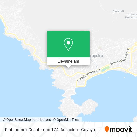 Mapa de Pintacomex Cuautemoc 174