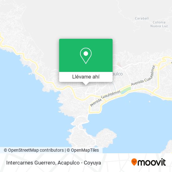 Mapa de Intercarnes Guerrero