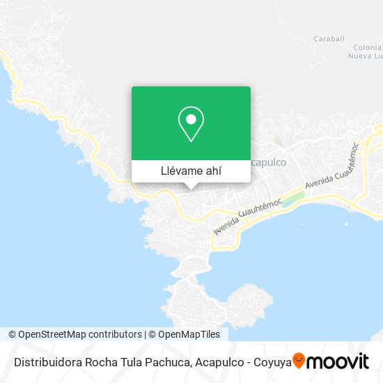 Mapa de Distribuidora Rocha Tula Pachuca