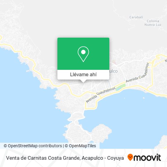 Mapa de Venta de Carnitas Costa Grande