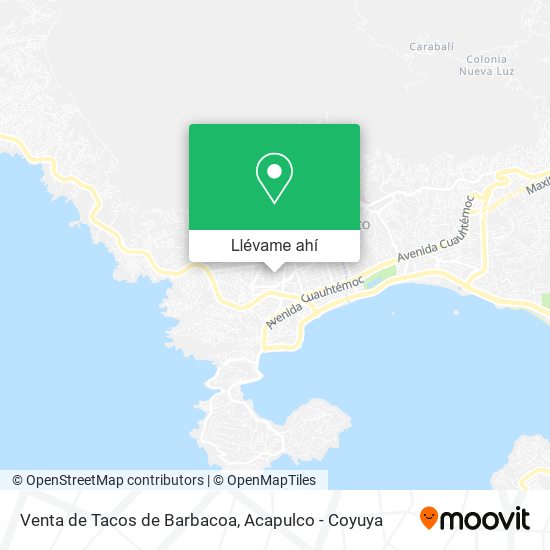 Mapa de Venta de Tacos de Barbacoa