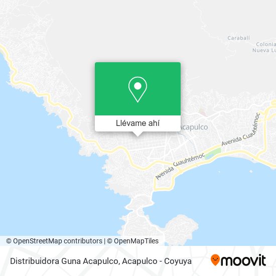 Mapa de Distribuidora Guna Acapulco