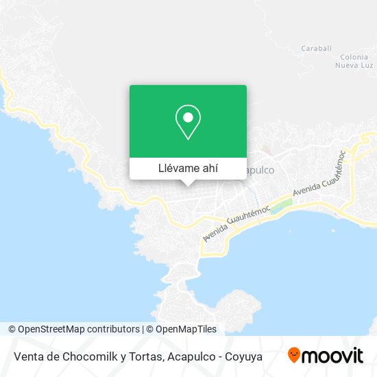 Mapa de Venta de Chocomilk y Tortas