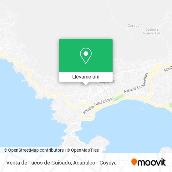 Mapa de Venta de Tacos de Guisado