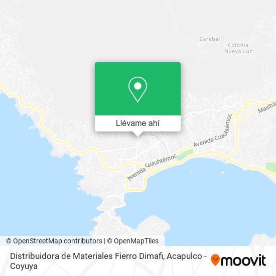 Mapa de Distribuidora de Materiales Fierro Dimafi