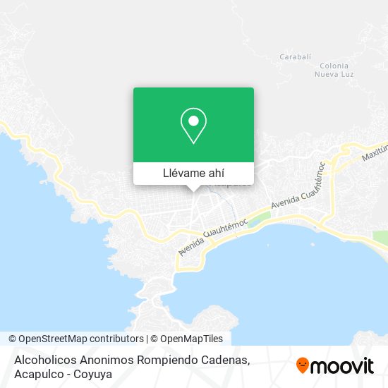 Mapa de Alcoholicos Anonimos Rompiendo Cadenas